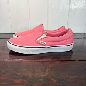Vans Classic Slip-On – Pink Canvas (Women’s 8.5 / Men’s 7)